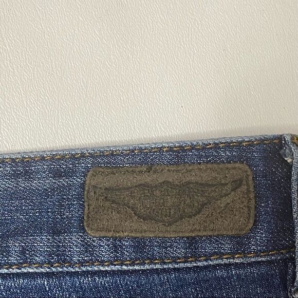 Harley Davidson | Flare Jeans 12 Long  33.5 inseam - Picture 8 of 9